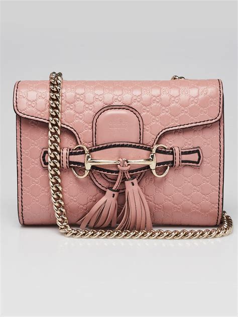 GUCCI Emily Small Microguccissima Leather Shoulder 